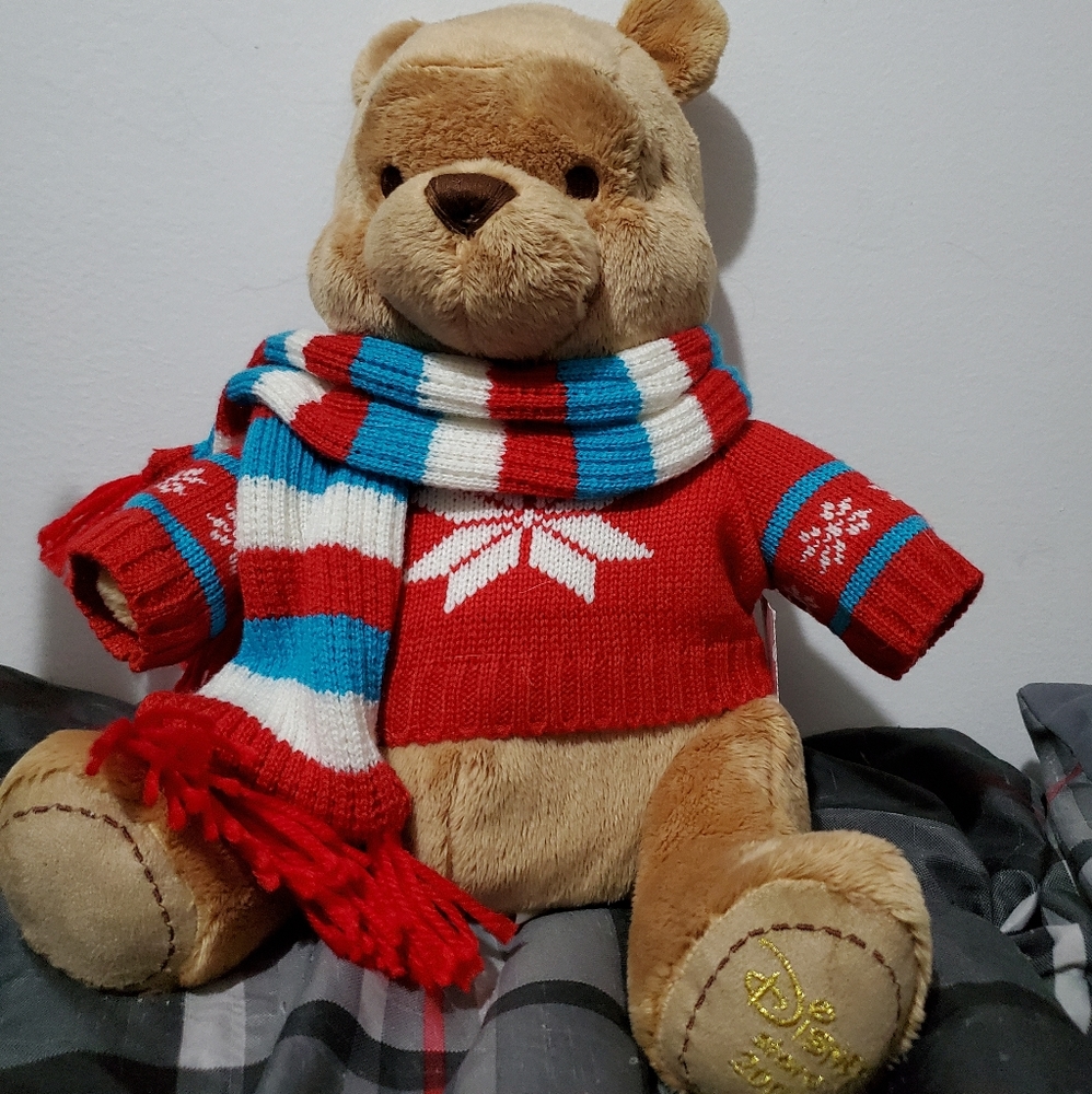 Disney Store 2008 Holiday Pooh Bear